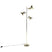 QAZQA Vloerlamp tommy - Messing - Design - L 50cm