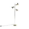 QAZQA Vloerlamp tommy - Messing - Design - L 50cm
