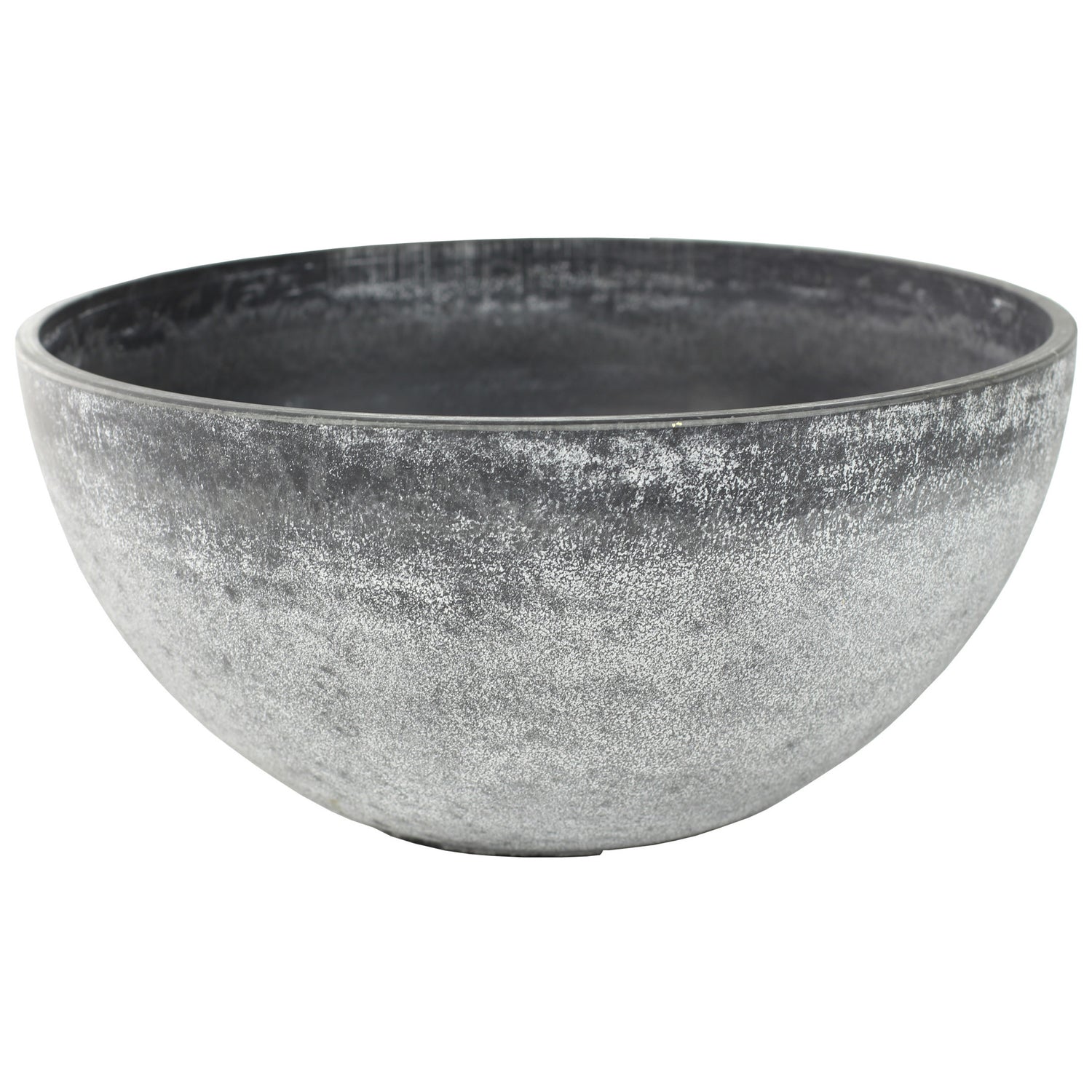 Ter Steege Bloempot schaal - kunststof - grijs - D25xH12 cm