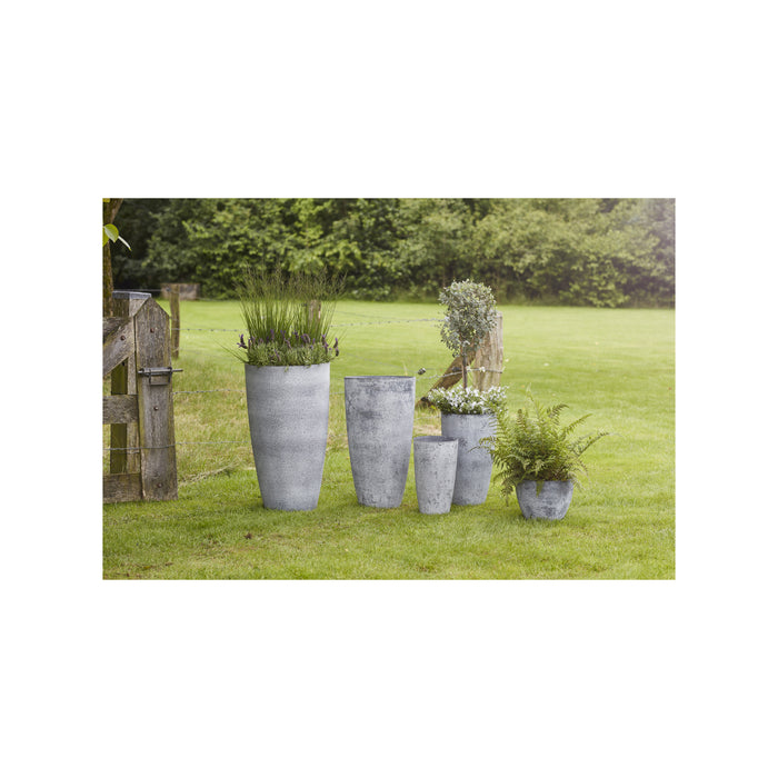 Ter Steege Plantenpot - betongrijs - kunststof - 29 x 22 cm