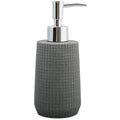 MSV Zeeppompje|dispenser - Squares - kunststeen - donkergrijs- 7 x 18