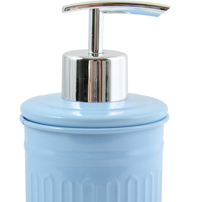 MSV Zeeppompje|dispenser - Industrial - metaal - pastel blauw - 17 cm