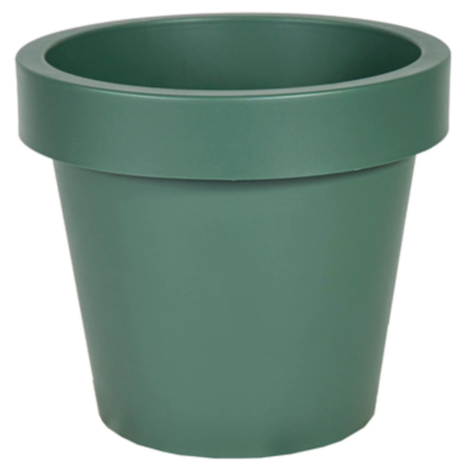 Mega Collections Plantenpot|bloempot - kunststof - groen - D20 cm