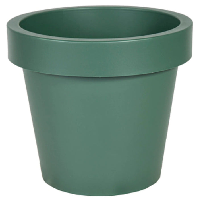 Mega Collections Plantenpot|bloempot - kunststof - groen - D20 cm