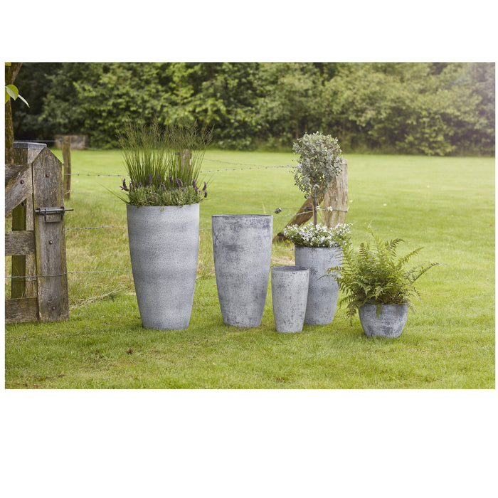 Ter Steege Plantenpot - betongrijs - kunststof - 36 x 27 cm