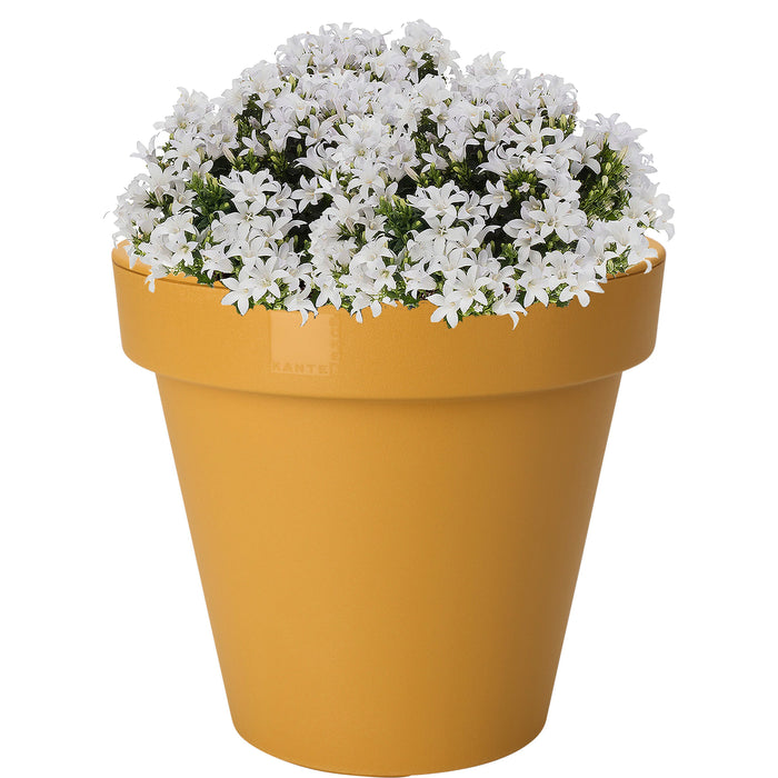 Pro Garden Plantenpot|bloempot - Tuin - kunststof - okergeel - D30 cm