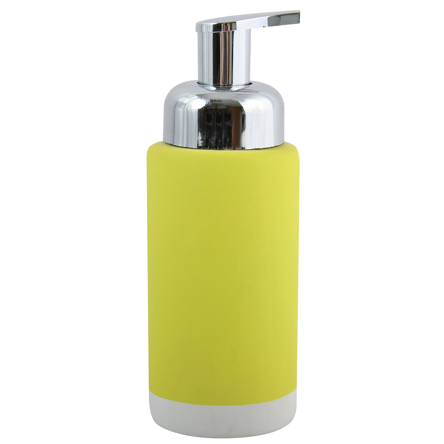 MSV Zeeppompje|dispenser Enzo - keramiek - appelgroen|zilver - 18 cm