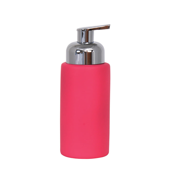 MSV Zeeppompje|dispenser Kyoto - keramiek - fuchsia roze|zilver - 18 c