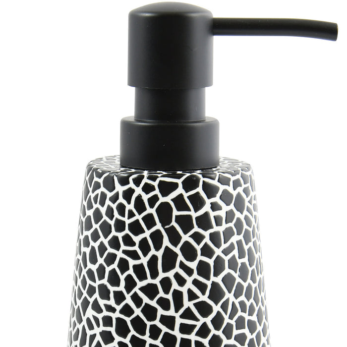 MSV Zeeppompje|dispenser - Safari - kunststeen - zwart- 7 x 17 cm