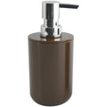 MSV Zeeppompje|dispenser Porto - kunststof - donkerbruin - 7 x 16 cm