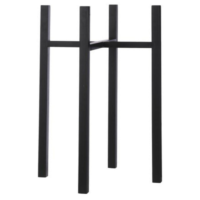 Plantenpot|bloempot plantenstandaard|verhoger zwart metaal 37.5 x 71 c