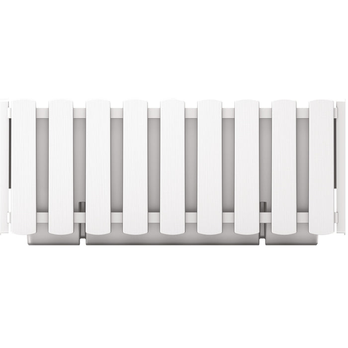 Prosperplast Plantenbak - kunststof - wit - 38 x 18 x 16 cm