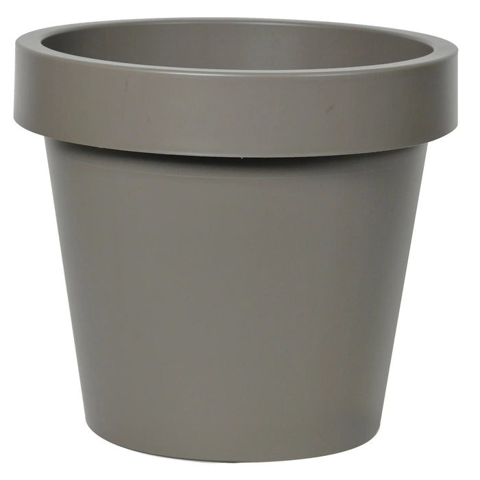 Mega Collections Plantenpot|bloempot - kunststof - taupe - D40 cm