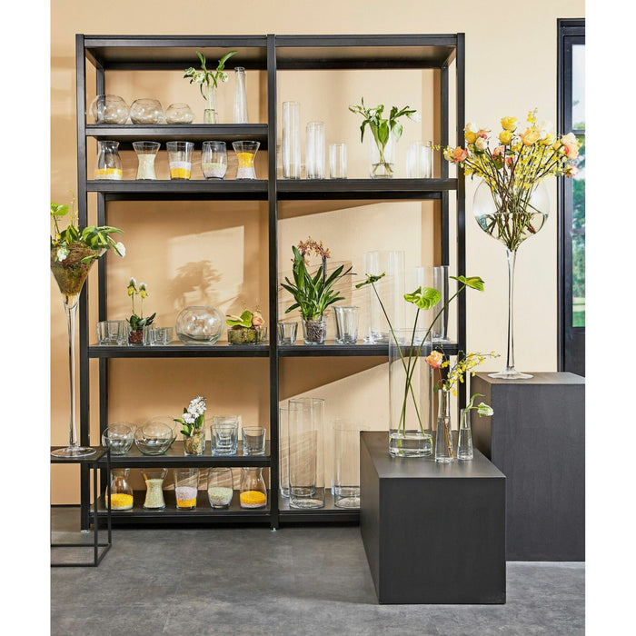 Mica Decorations Vaas - cilinder - helder - glas - 9 x 19 cm