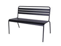 Metalen tuinbank Max 120 cm zwart