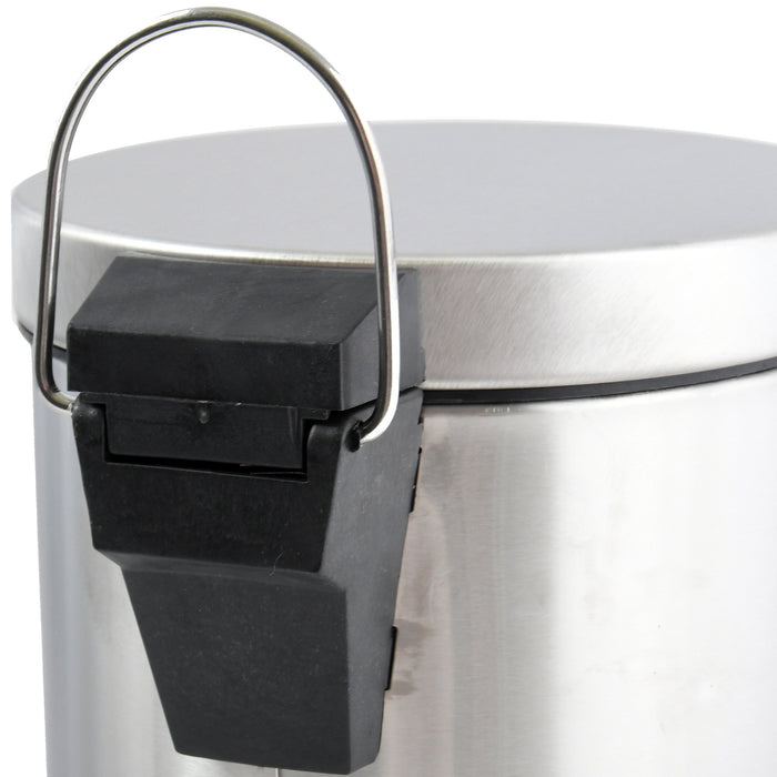 MSV Pedaalemmer - glans zilver - 3L - 16 x 25 cm