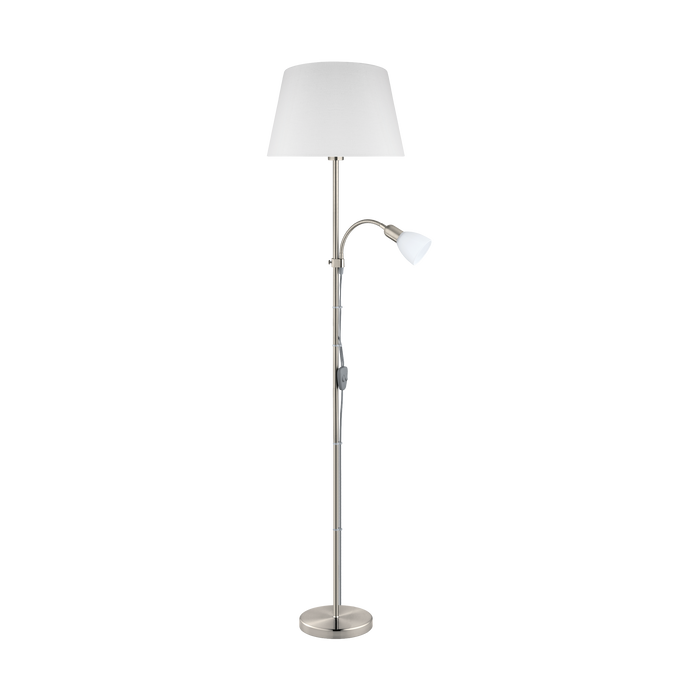 EGLO Conesa Vloerlamp - E27|E14 - 170 cm - Grijs|Wit
