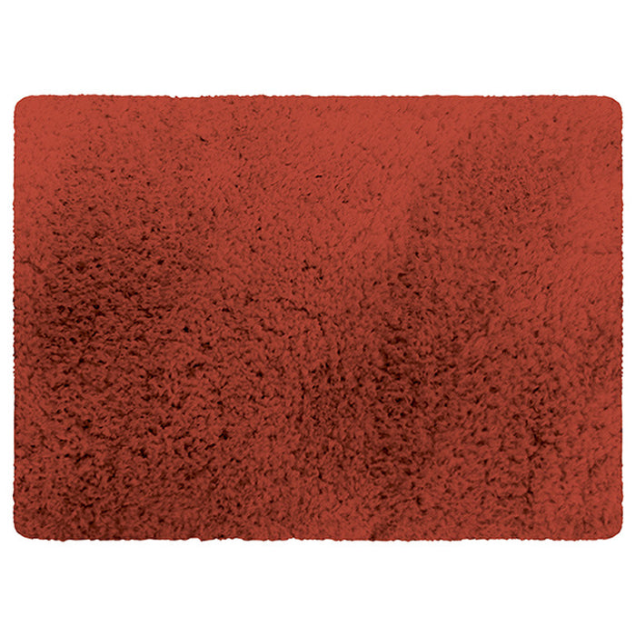 MSV Badkamerkleedje|badmat voor op vloer - terracotta - 50 x 70 cm