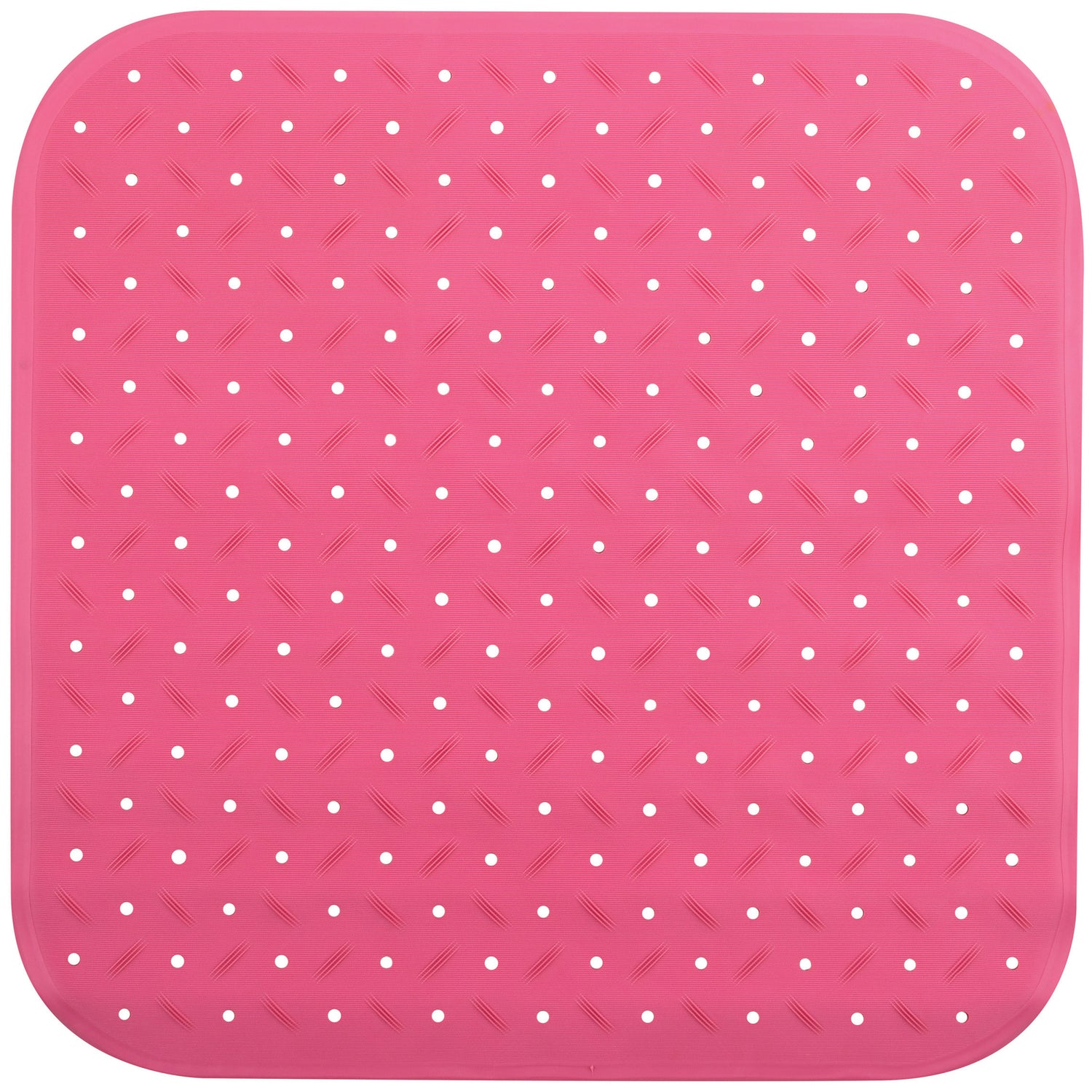 MSV Douche|bad anti-slip mat badkamer - rubber - fuchsia roze - 54 x 5