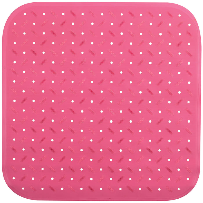 MSV Douche|bad anti-slip mat badkamer - rubber - fuchsia roze - 54 x 5
