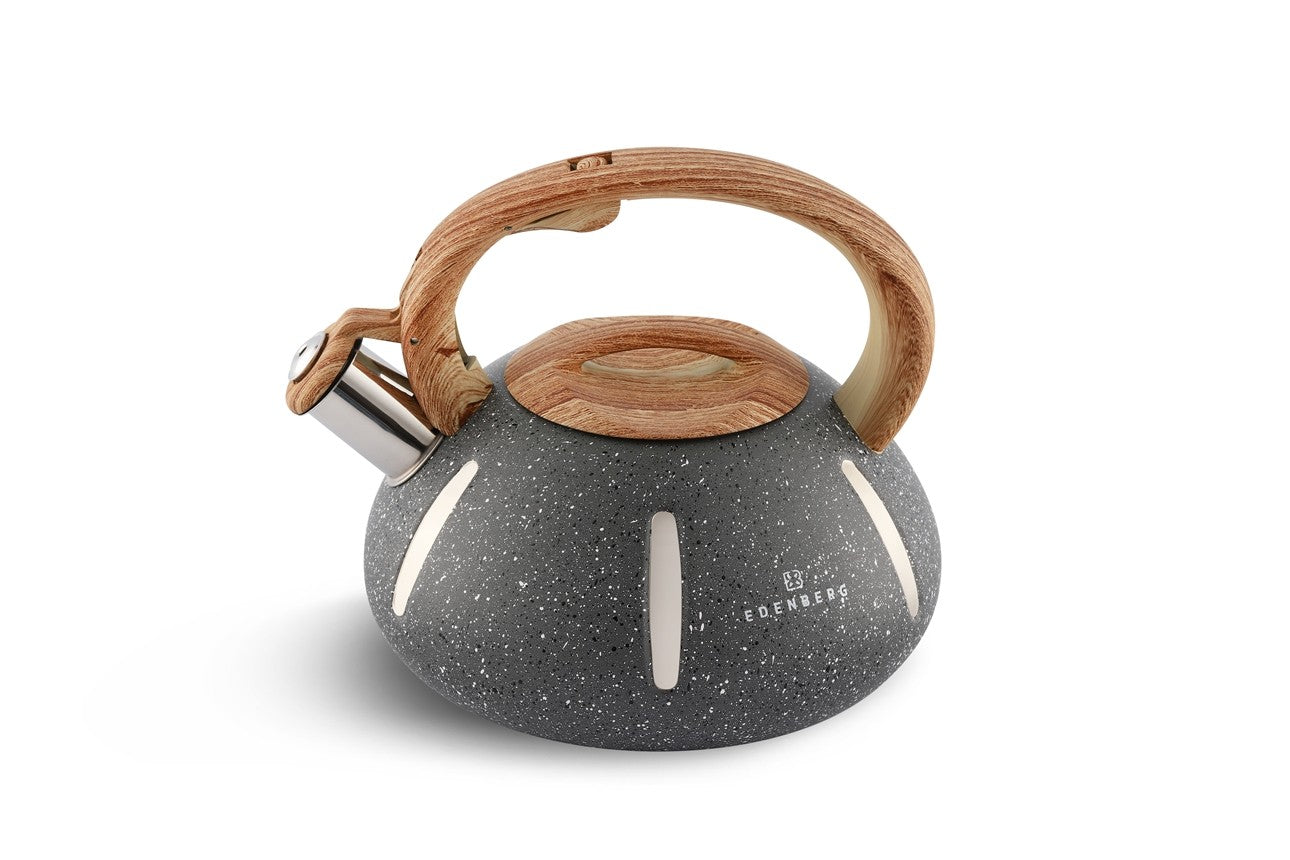 Edenberg Gray Line - Fluitketel RVS - 2.0 Liter