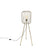 QAZQA Vloerlamp wire - Goud|messing - Modern - D 30cm