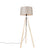 QAZQA Vloerlamp telu - Taupe - Modern - D 45cm