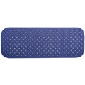 MSV Douche|bad anti-slip mat badkamer - rubber - blauw - 36 x 97 cm