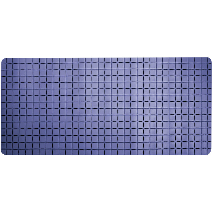 MSV Douche|bad anti-slip mat badkamer - rubber - blauw - 76 x 36cm