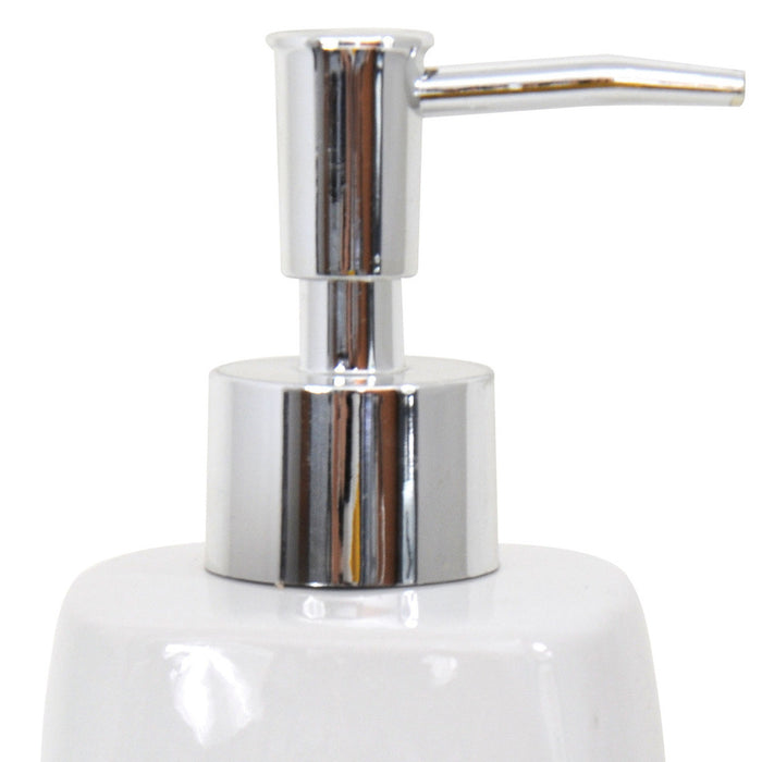 MSV Zeeppompje|dispenser - Montreal - keramiek - wit- 16 cm