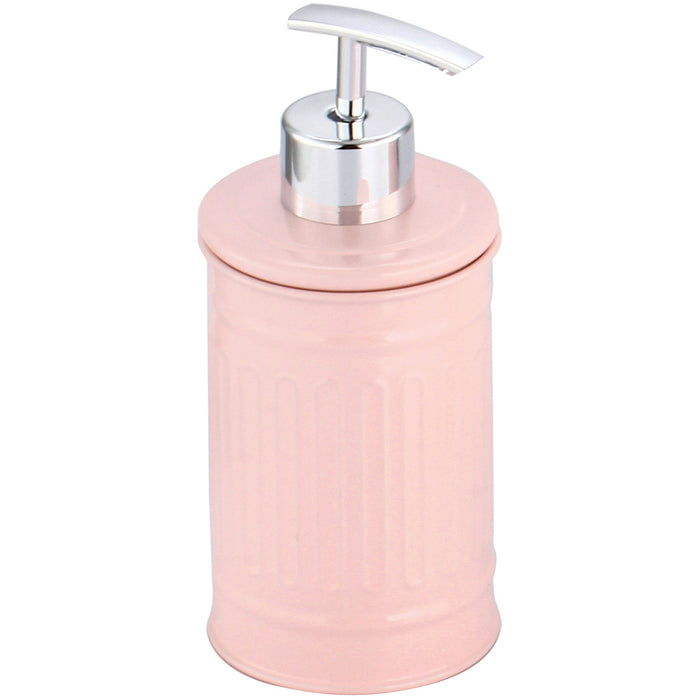 MSV Zeeppompje|dispenser - Industrial - metaal - lichtroze - 17 cm