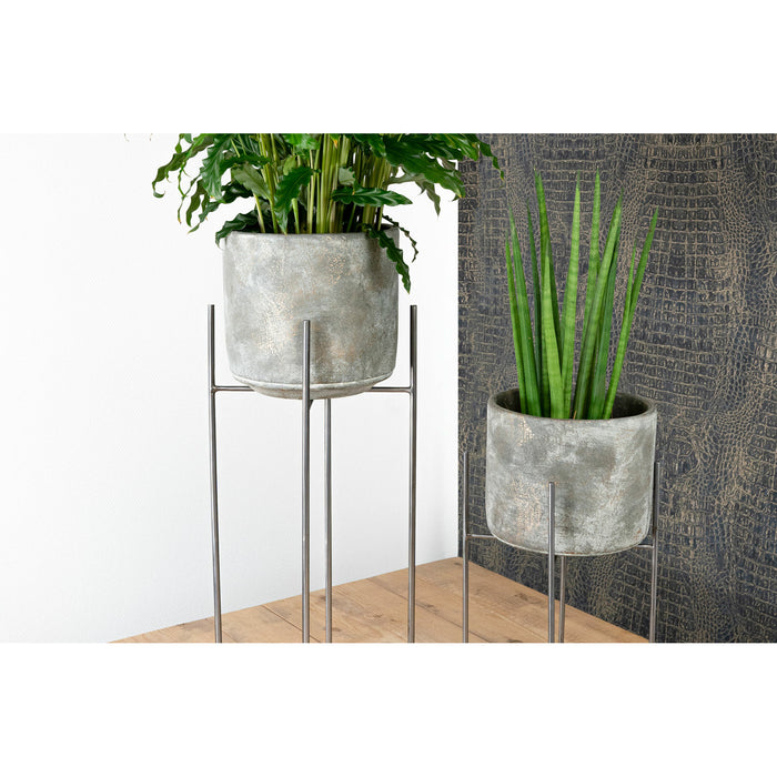 Ter Steege - bloempot plantenstandaard|verhoger - zwart - H25 x B25 cm