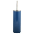 MSV Toiletborstel in houder|wc-borstel - metaal - marine blauw - 38 cm