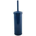 MSV Industrial Toilet|wc-borstel houder - metaal - marine blauw - 38cm