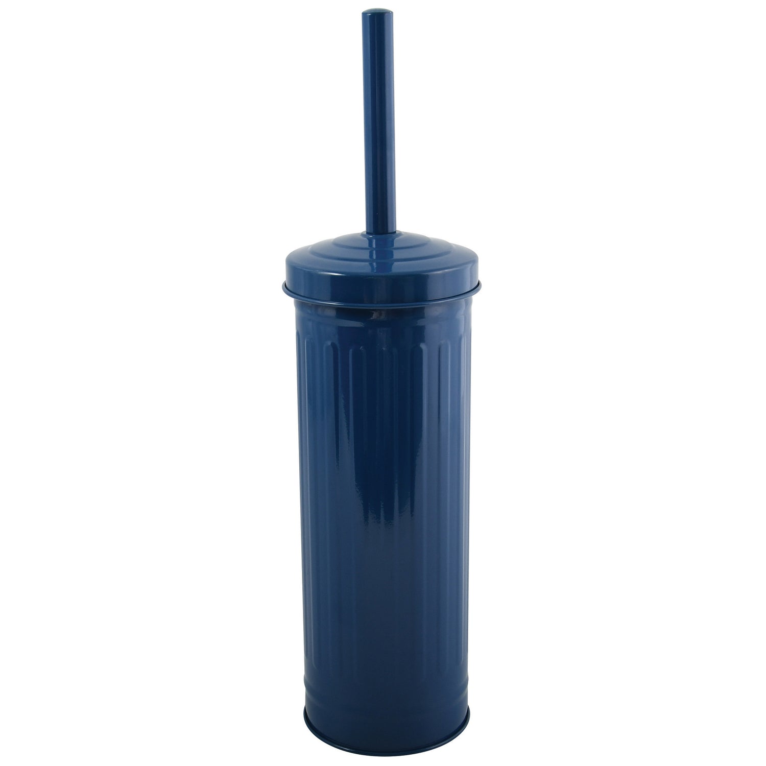 MSV Industrial Toilet|wc-borstel houder - metaal - marine blauw - 38cm