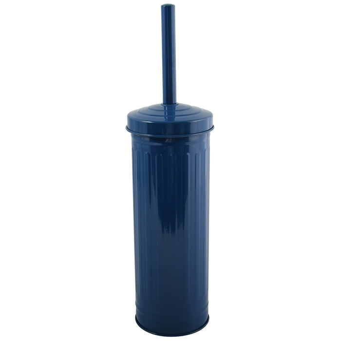 MSV Industrial Toilet|wc-borstel houder - metaal - marine blauw - 38cm
