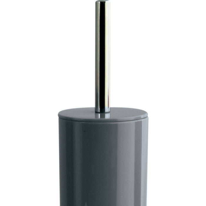 MSV Porto Toilet|wc-borstel in houder - kunststof - donkergrijs - 38cm