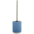 MSV Toilet|wc-borstel houder - keramiek|metaal - pastel blauw - 38 cm