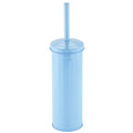 MSV Industrial Toilet|wc-borstel houder - metaal - pastel blauw - 38 c