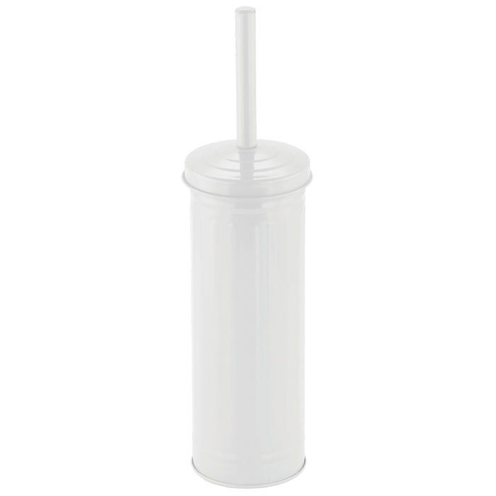 MSV Industrial Toilet|wc-borstel houder - metaal - wit - 38 cm