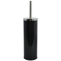 MSV Toiletborstel in houder|wc-borstel - metaal - zwart - 38 cm