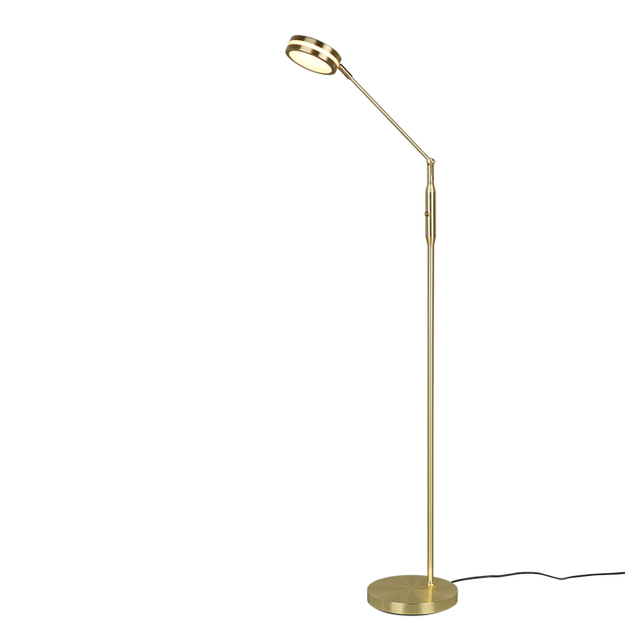Trio Leuchten Franklin Vloerlamp 1x SMD LED Messing Mat