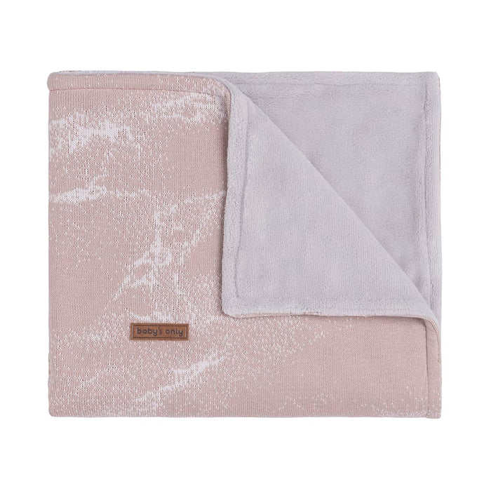 Baby's Only Wiegdeken teddy Marble - Oud Roze|Classic Roze