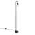 QAZQA Moderne vloerlamp zwart rond 145cm - Facil