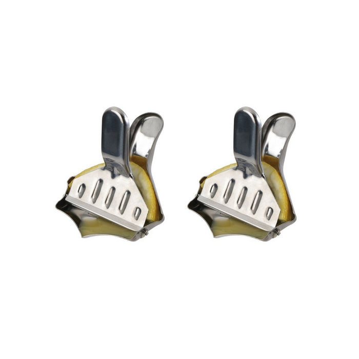 Orange85 Citroenpers Handmatig Roestvrij Staal 2 Stuks 6 x 5 x 3 cm...