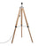 QAZQA Landelijke vloerlamp hout zonder kap - Tripod