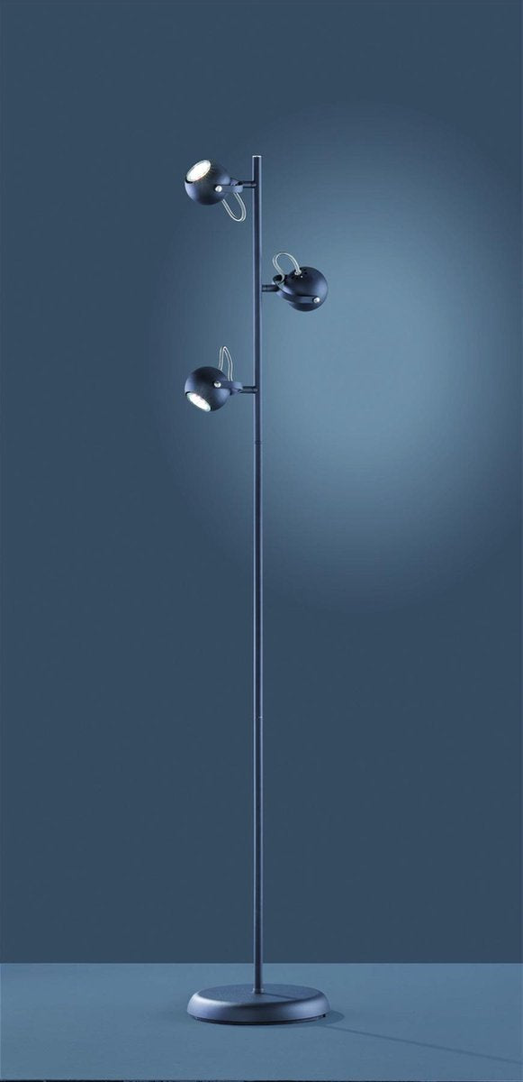 Trio BASTIA - Vloerlamp - Zwart