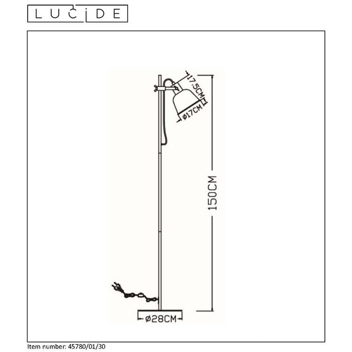 Lucide Pia Vloerlamp