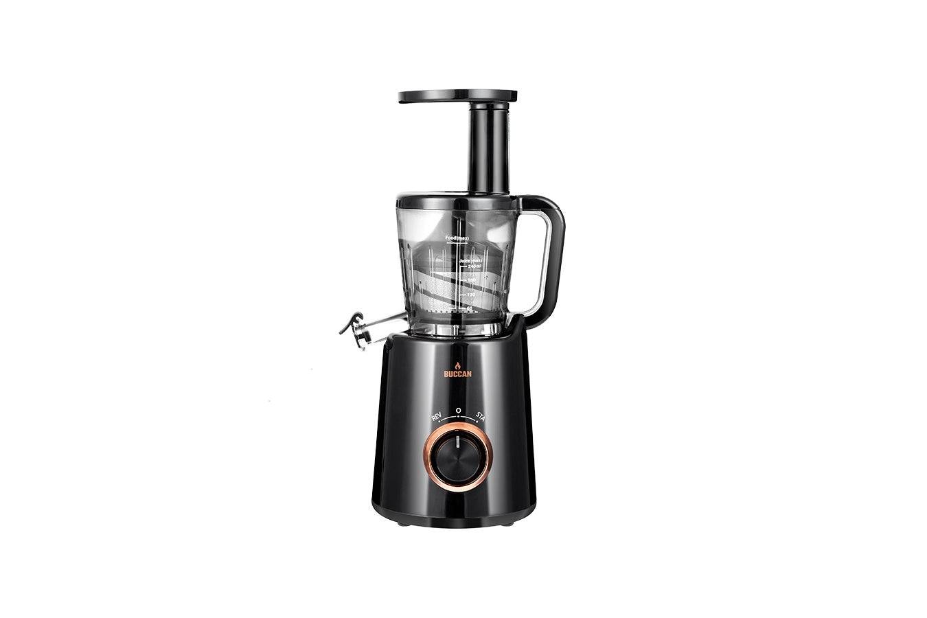 Buccan - Slowjuicer 150w - Zwart Rose