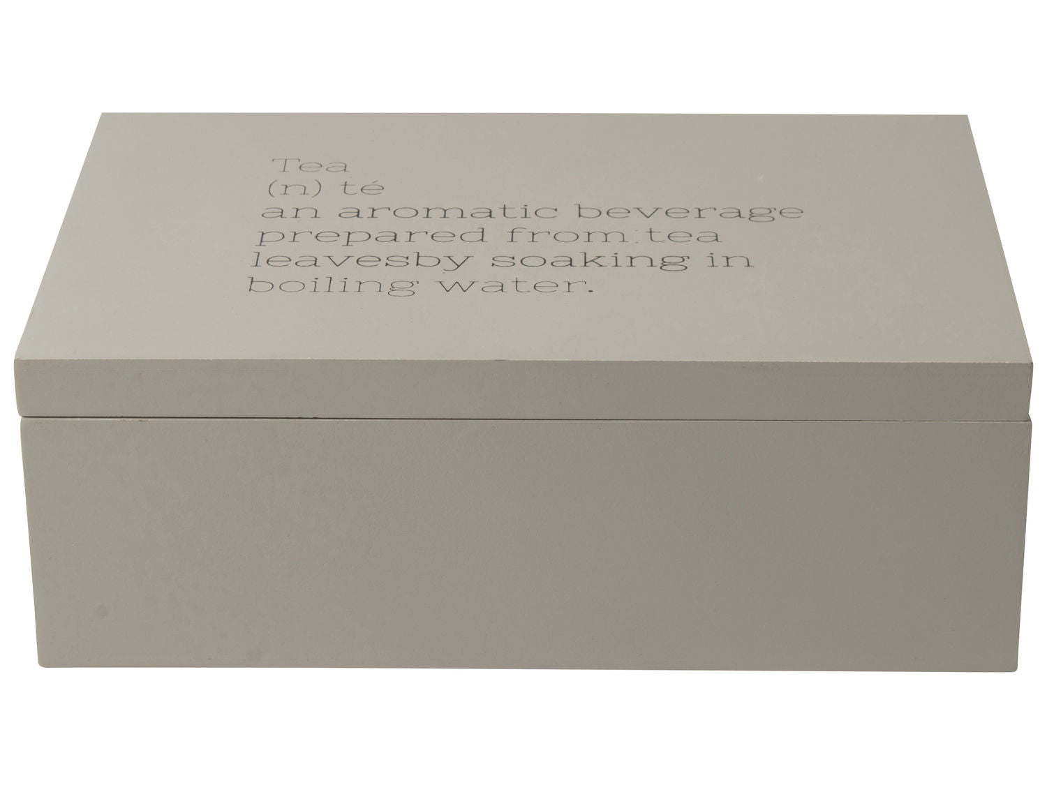 Gusta Theedoos hout 6-vaks lichtgrijs